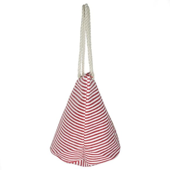 Gold glitter flamingo beach bag with rope handle - Picture 2 of 2